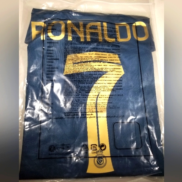 Soccer jersey Al Nassr navy blue Ronaldo number 7 nike, slim fit. - Picture 8 of 9